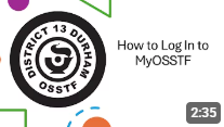 MyOSSTF login tutorial